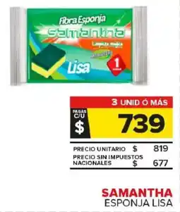 Carrefour Maxi Samantha esponja lisa oferta