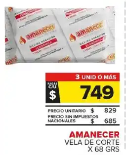 Carrefour Maxi Amanecer vela de corte oferta