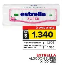 Carrefour Maxi Estrella algodon super oferta
