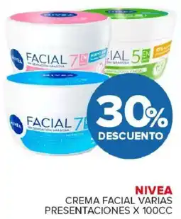 Carrefour Maxi Nivea crema facial varias presentaciones oferta
