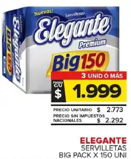 Carrefour Maxi Elegante servilletas big pack oferta