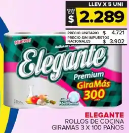 Carrefour Maxi Elegante rollos de cocina giramas oferta
