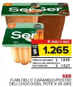 Carrefour Maxi Ser flan deli c caramelo/postre deli choco/ddl pote oferta