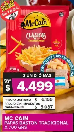 Carrefour Maxi Mc Cain papas baston tradicional oferta