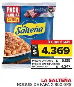 Carrefour Maxi La salteña noquis de papa oferta