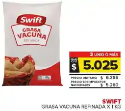 Carrefour Maxi Swift grasa vacuna refinada oferta