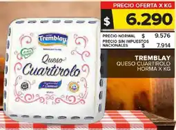 Carrefour Maxi Tremblay queso cuartirolo horma oferta