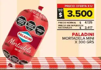Carrefour Maxi Paladini mortadela mini oferta