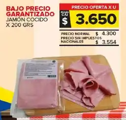 Carrefour Maxi Bajo precio garantizado jamón cocido oferta