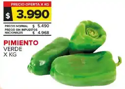 Carrefour Maxi Pimiento verde oferta