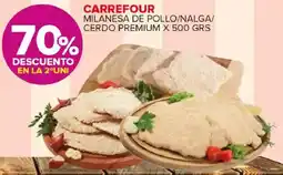 Carrefour Maxi Carrefour milanesa de pollo/nalga/ cerdo premium oferta