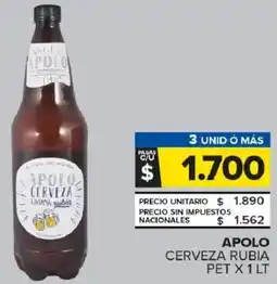 Carrefour Maxi Apolo cerveza rubia pet oferta