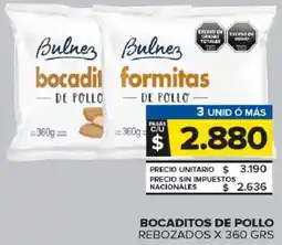 Carrefour Maxi Bulnez bocaditos de pollo rebozados oferta