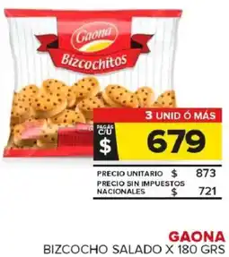 Carrefour Maxi Gaona bizcocho salado oferta