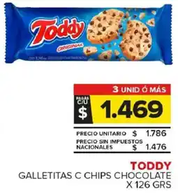 Carrefour Maxi Toddy galletitas c chips chocolate oferta