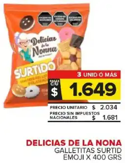 Carrefour Maxi Delicias de la nona galletitas surtid emoji oferta