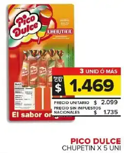 Carrefour Maxi Pico dulce chupetin oferta