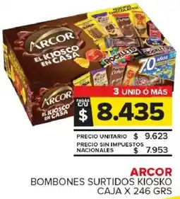 Carrefour Maxi Arcor bombones surtidos kiosko caja oferta