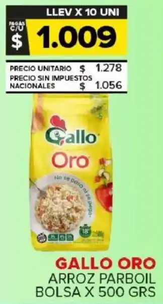 Carrefour Maxi Gallo oro arroz parboil bolsa oferta