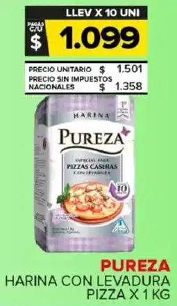 Carrefour Maxi Pureza harina con levadura pizza oferta
