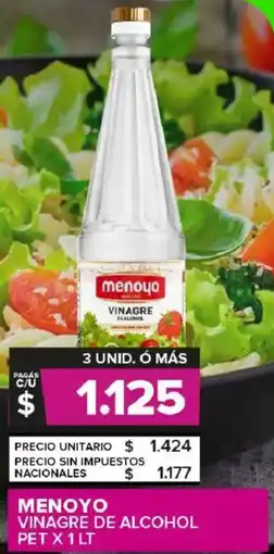 Carrefour Maxi Menoyo vinagre de alcohol pet oferta