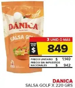 Carrefour Maxi Danica salsa golf oferta