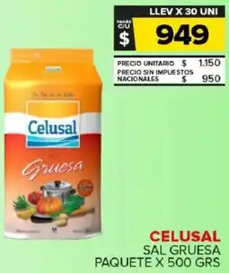 Carrefour Maxi Celusal sal gruesa paquete oferta