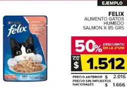 Carrefour Maxi Felix alimento gatos humedo salmon oferta