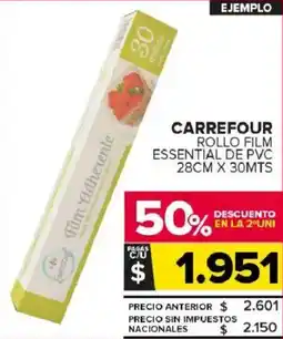 Carrefour Maxi Carrefour rollo film essential de pvc oferta