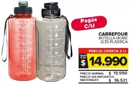 Carrefour Maxi Carrefour botella home plastica oferta