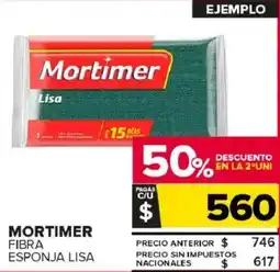 Carrefour Maxi Mortimer fibra esponja lisa oferta