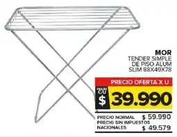 Carrefour Maxi Mor tender simple de piso alum slim oferta