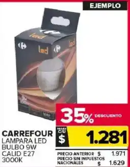 Carrefour Maxi Carrefour lampara led bulbo oferta
