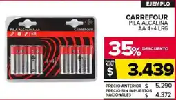 Carrefour Maxi Carrefour pila alcalina aa 4+4 LR6 oferta