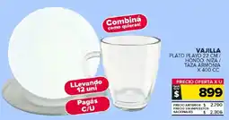 Carrefour Maxi Vajilla plato playo oferta