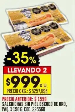 Coto Salchichas sin piel escudo de oro oferta