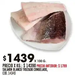 Coto Salmon blanco trozado congelado oferta