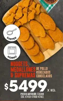 Coto Nuggets medallones de pollo & supremas congelados oferta