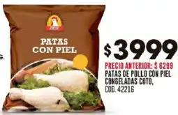 Coto Patas con piel congeladas coto oferta