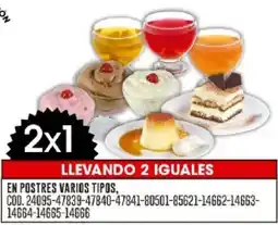 Coto En postres varios tipos oferta