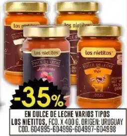Coto En dulce de leche varios tipos los nietitos, fco oferta