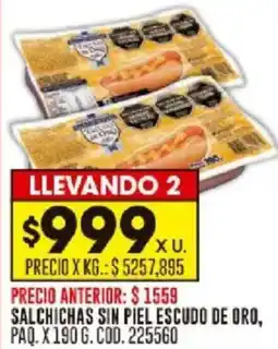 Coto Salchichas sin piel escudo de oro, paq. oferta