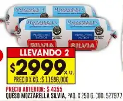 Coto Queso mozzarella silvia, paq. oferta