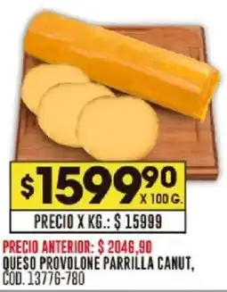 Coto Canut queso provolone parrilla oferta