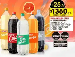 Coto Coto gaseosas varios sabores, bot. oferta