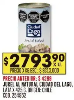 Coto Ciudad del lago jurel al natural lata oferta