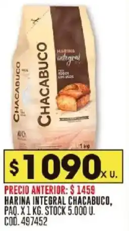 Coto Chacabuco harina integral paq. oferta