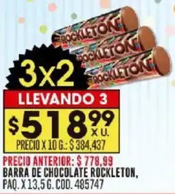 Coto Rockleton barra de chocolate paq. oferta