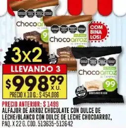 Coto Chocoarroz alfajor de arroz chocolate con dulce de leche/blanco con dulce de leche paq. oferta