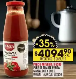 Coto Mazza pure de tomate perita bot. oferta
